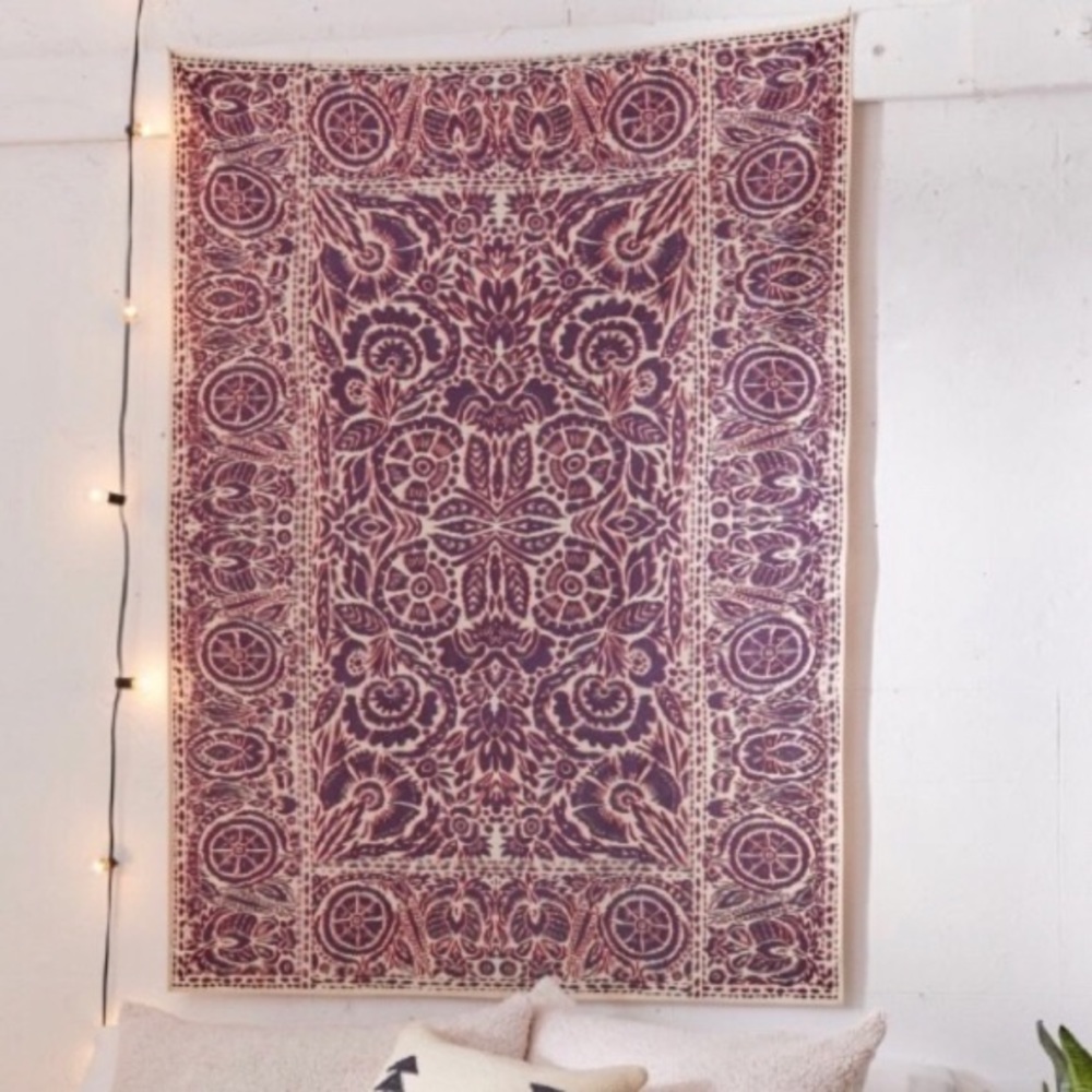 Urban Outfitters Woodblock Wall Tapestry